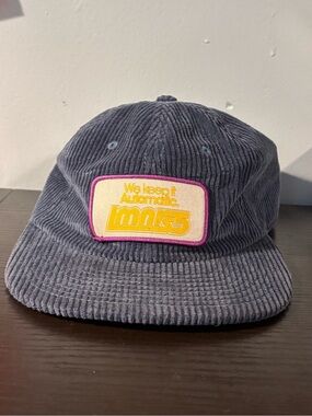 Lumineers Hat Mens OSFM Blue Corduroy We Keep It Automatic Strapback Cap 2025